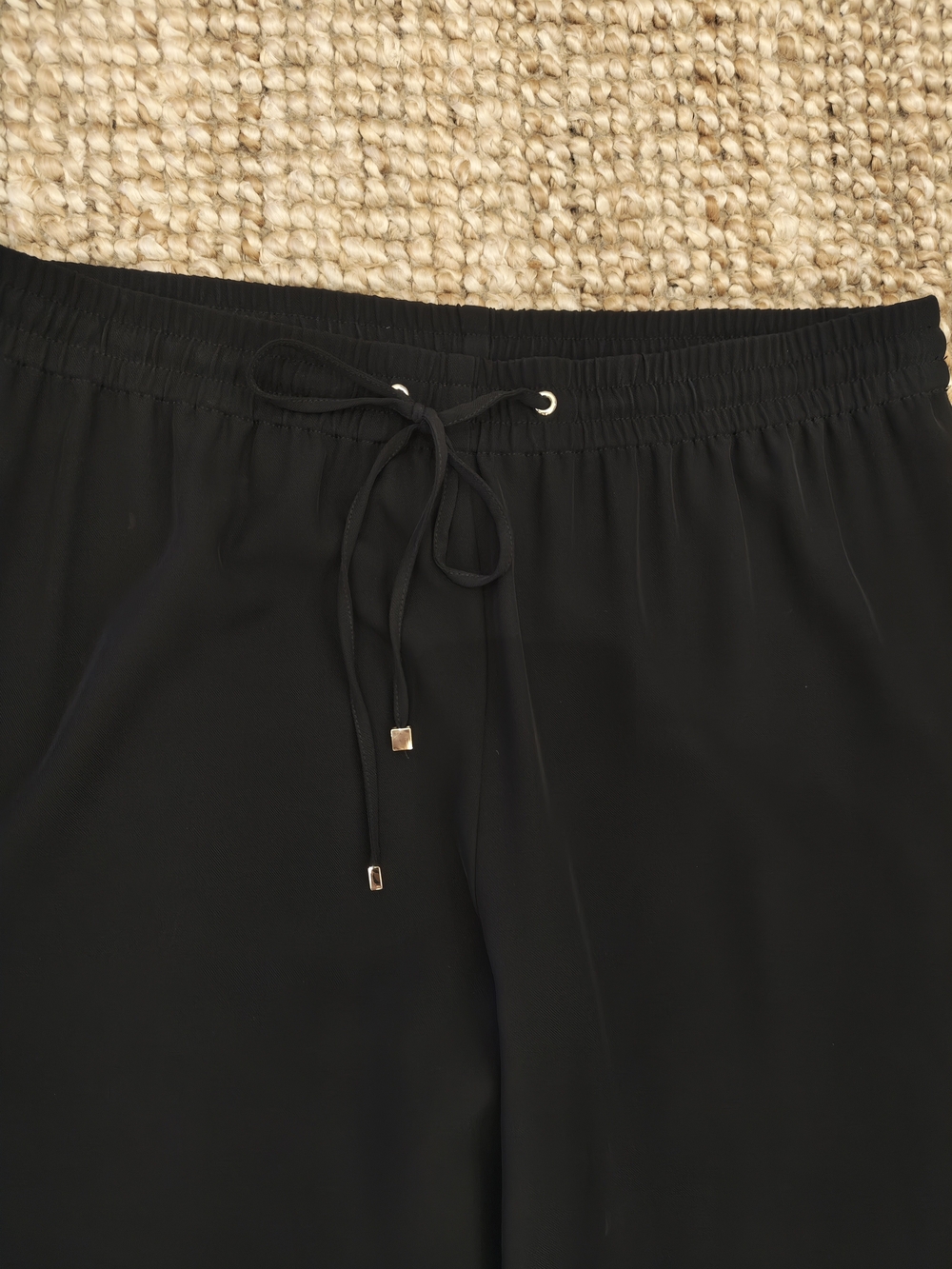 Calvin Klein Black Wide-Leg Pull-On Pants - Picture 2 of 4